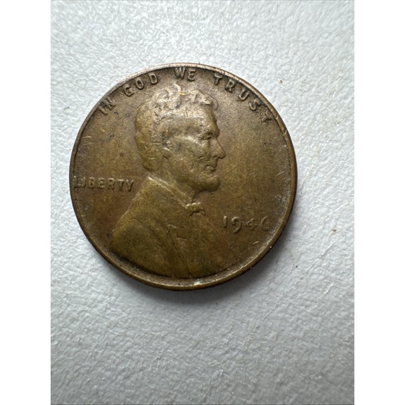 1946 Wheat Penny No Mint Mark Rare Error L Rim In Liberty Not Certified - Picture 5 of 10